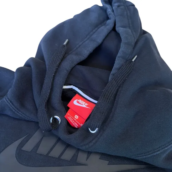 Nike Air Cropped Fleece Hoodie Black Women’s Medium Oversized Athleisure in EUC - Image 7