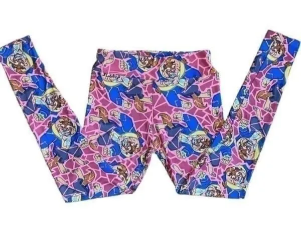Women’s One Size Disney Leggings • Beauty & The Beast Leisurewear NWOT - Image 8