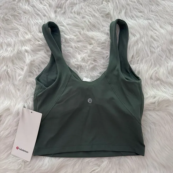 Lululemon Align Tank Top Grey Eucalyptus Size 2 - Image 4