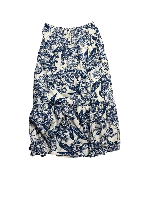 🌸 Abercrombie & Fitch Blue Floral Two Piece Set Top L Skirt LP 🌸 - Image 3