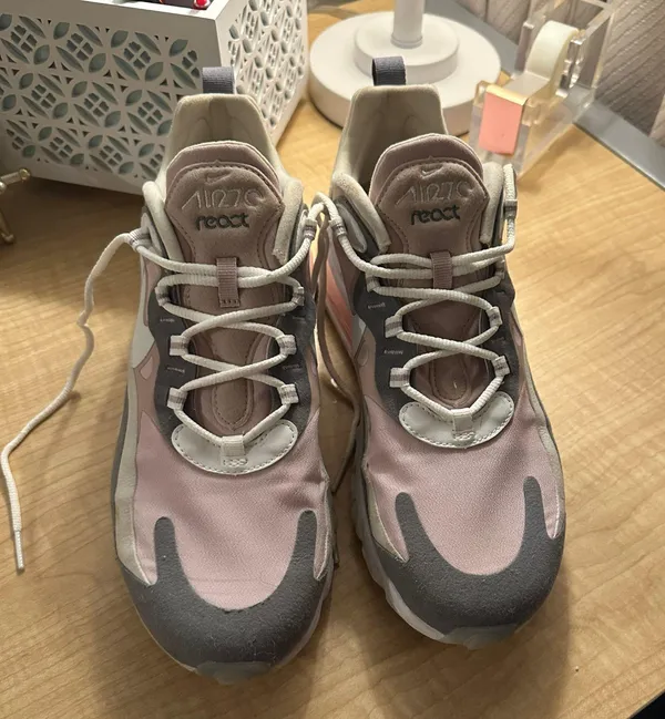 Nike Air Max 270 React Shoes ‘Plum Chalk’ - Image 6