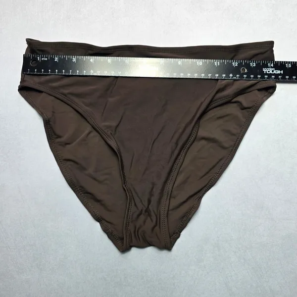 Envya Brown Swim Beach Cheeky Flirty Boho Bikini Bottom L‎ Large 12 - Image 3