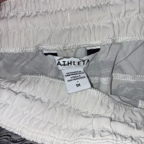 Athleta Womens 1X All Activity Shorts‎ Marble Print Drawstring Waist Athletic - Image 2