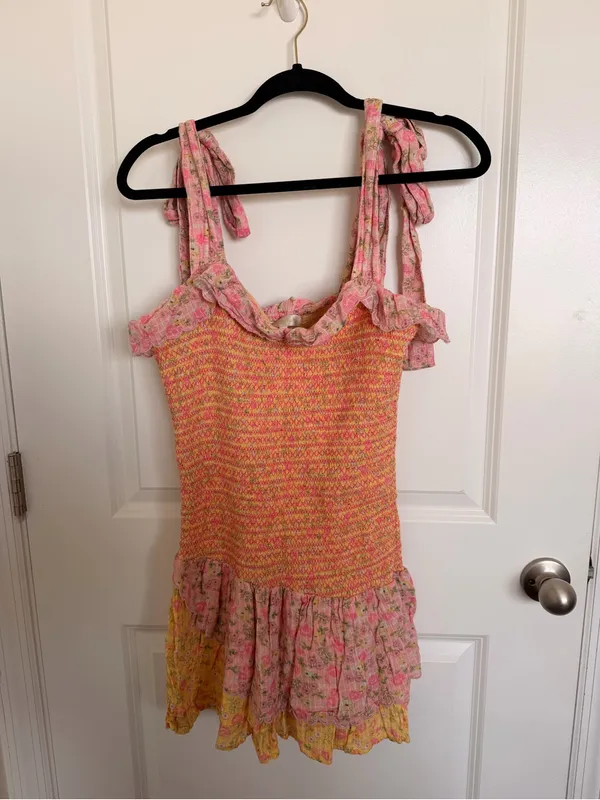 Loveshack Fancy Aya Dress Medium - Image 4