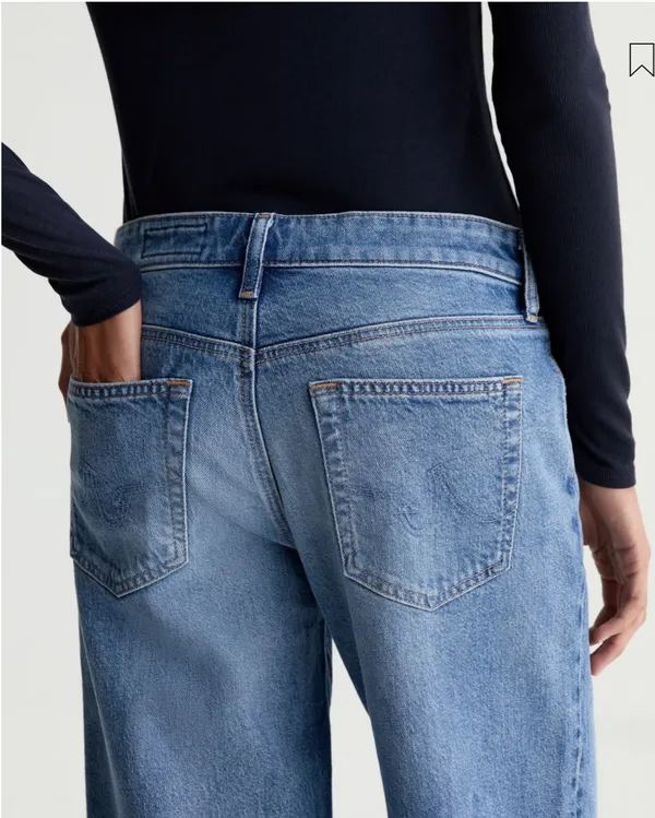 NWT AG Adria jeans size 28 low rise wide leg - Image 3