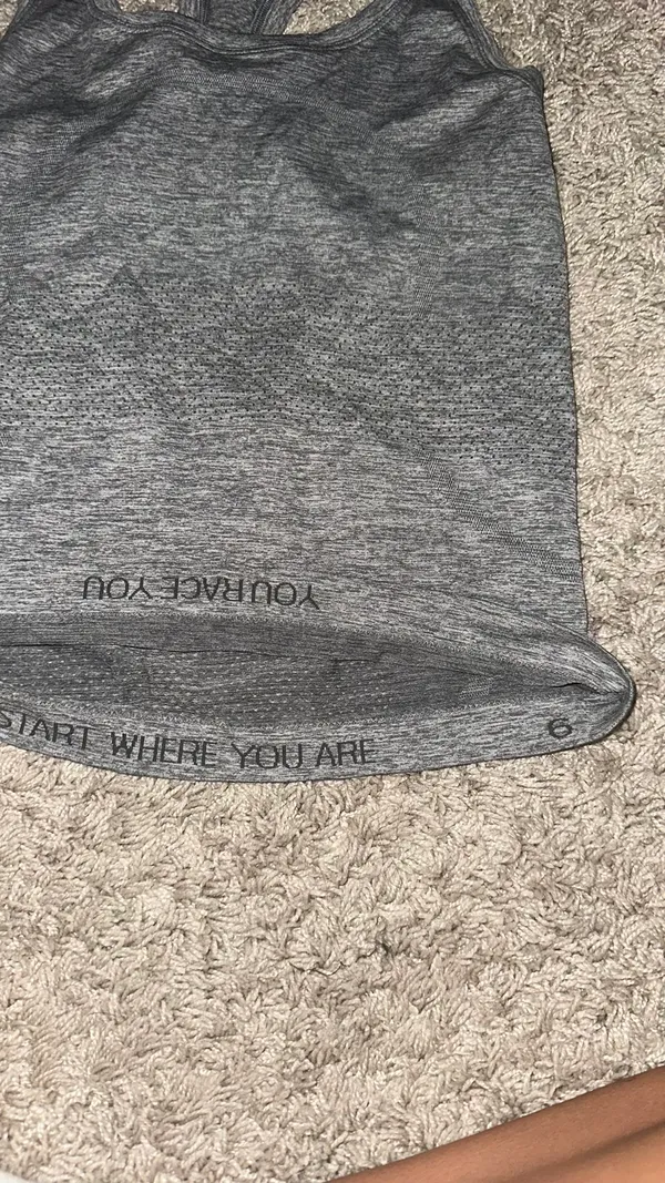 Grey Lululemon Swiftly Tank Top - Image 3
