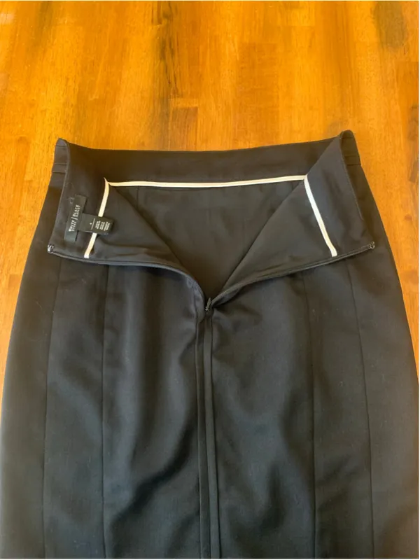 White House Black Market Pencil Skirt Size 6 Black - Image 7