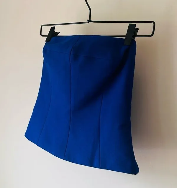 ZARA Blue Bustier Top - Size XS - New without tags - Image 3