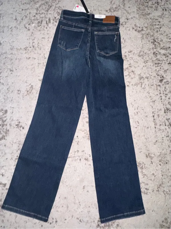 Judy Blue high waist straight leg size 3 waist 26 denim jeans - Image 5