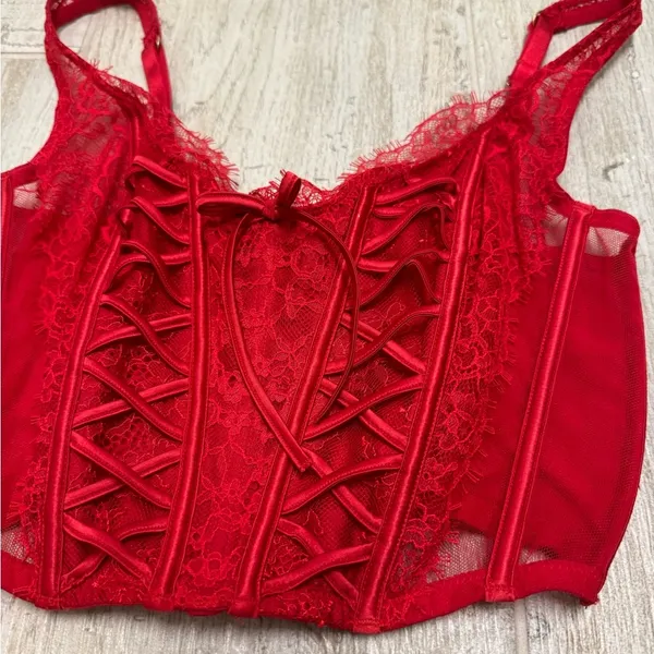 Victoria's Secret Red Corset - Image 2