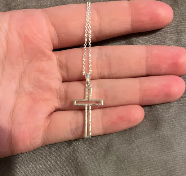 Silpada Silver Cross Necklace - Image 3