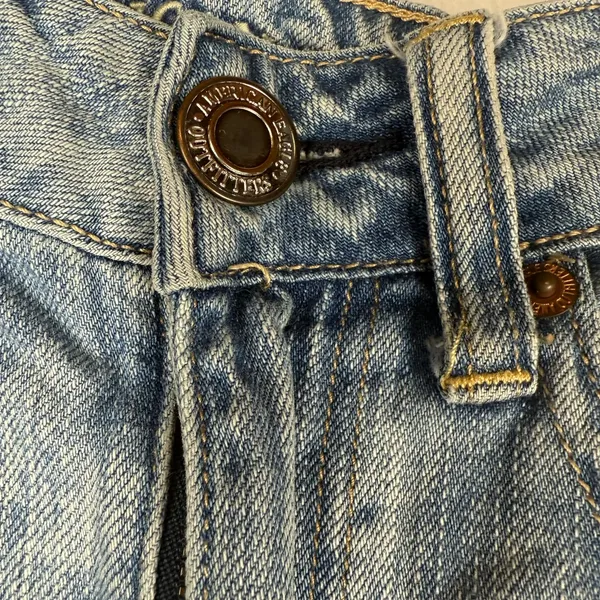 American Eagle Outfitters Light Blue Distressed Jean‎ Shorts - Image 2