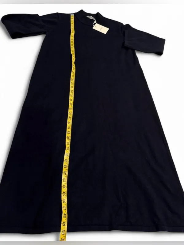 Entro Maria Midi Mock Neck Midi Dress Large - Image 6