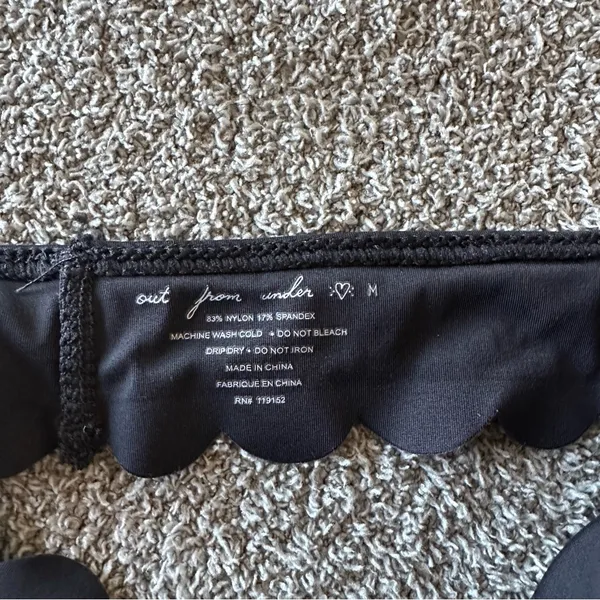 Urban Outfitters OUT FROM UNDER Black Scalloped Bralette - Image 5