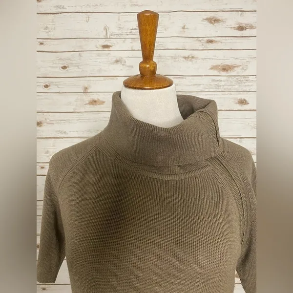 Calvin Klein zippered cowl/turtleneck sweater dress - Image 3