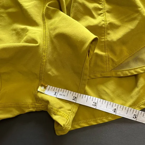 LULULEMON Hotty Hots Athletic Shorts Yellow/Green 2” Inseam Women’s Sz 6 GUC - Image 9