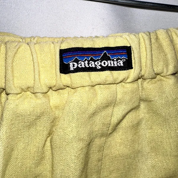 Patagonia Women's Size Medium Yellow Island Hemp Shorts 8" Drawstring Pockets - Image 6