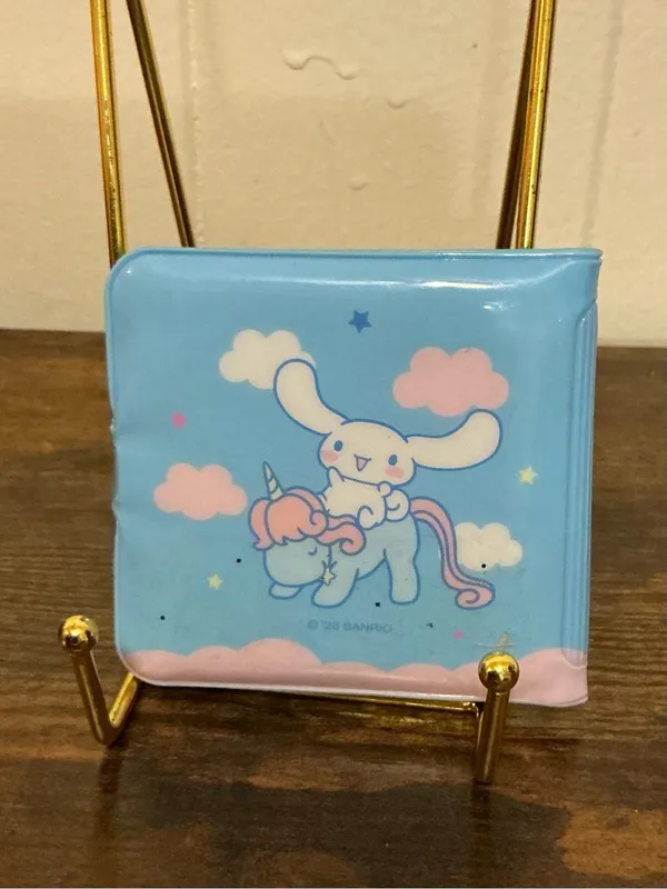 Rare Baby blue Sanrio 2023 Cinnamoroll vinyl Snap wallet - Image 2