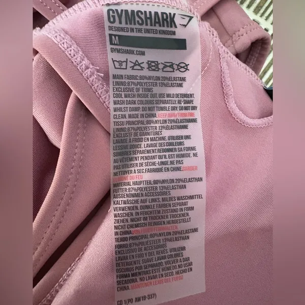 Gymshark Cutout One Piece Swimsuit Mauve Strappy Tie Open Back‎ Size Medium - Image 5