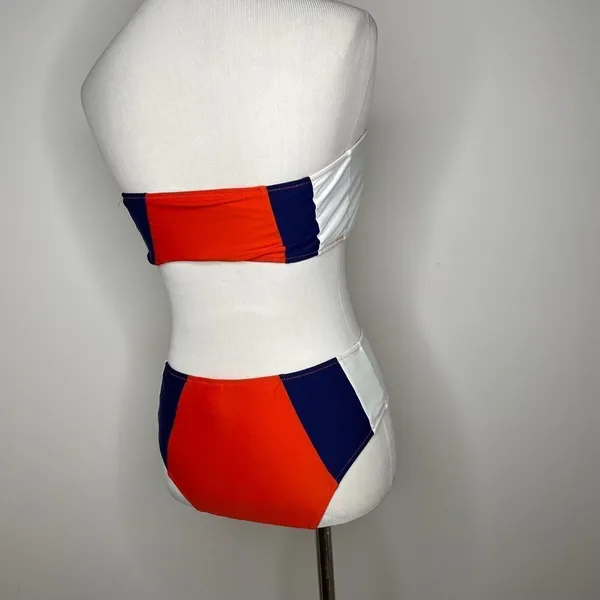 Cupshe- Red, Blue, White Strapless Bikini - Image 3