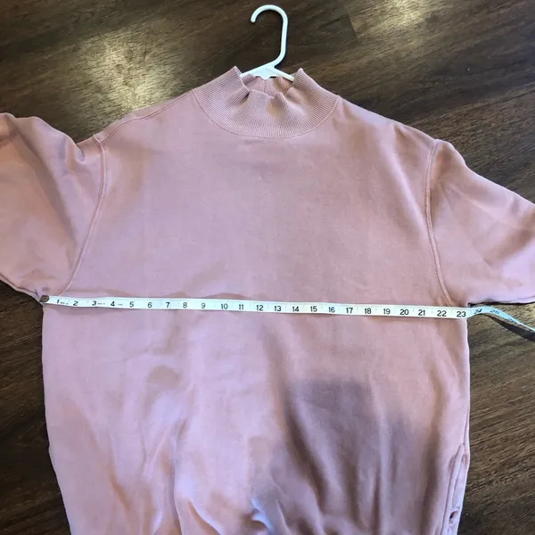 Aerie Cowl Neck Sweatshirt Women’s M Pink/salmon - Image 4