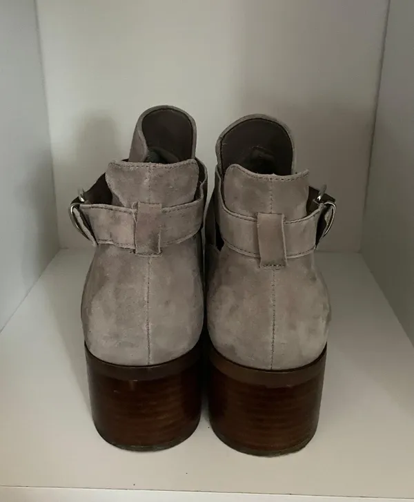 Steve Madden Defiant Gray Suede Ankle Booties - Image 4
