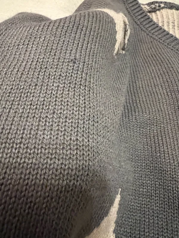 Vintage Havana Sweater Grey Star - Image 7