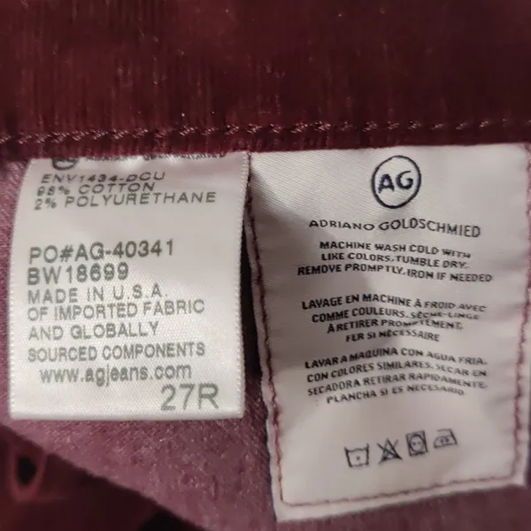 Adriano Goldschmied The Prima Cigarette Leg Pant 27 Quiet Luxury Classic Urban - Image 9