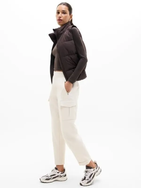 New Athleta 8 Endless Cargo Pant Bone White Size 8 Regular - Image 2