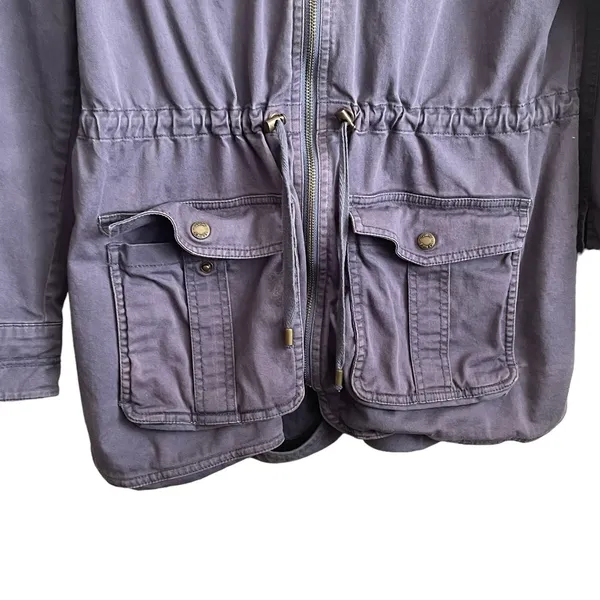 Gander Mountain Women Utility Jacket‎ M Blue Zip Hiking Camping Gorpcore Outdoor - Image 7