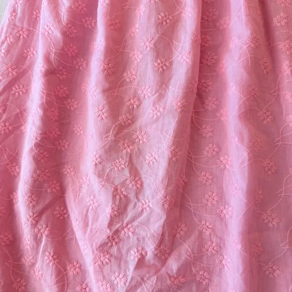 That's So Fetch Mik Cottagecore Pink Embroidered Midi Dress Size 4 - Image 4
