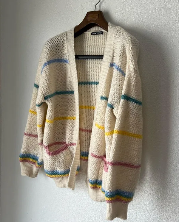 SHEIN Multicolor Striped Cardigan - Image 2