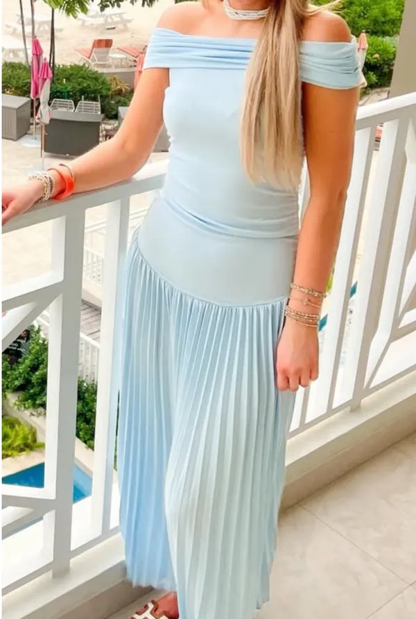 Blue maxi dress Size M - Image 3