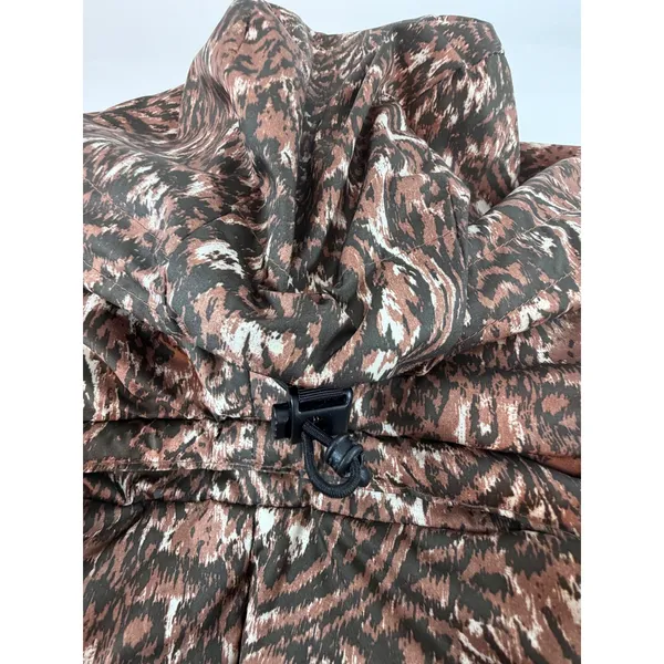 Patagonia Womens Brown Ikat Paisley Down Puffer Vest Removable Hood Medium 28395 - Image 6