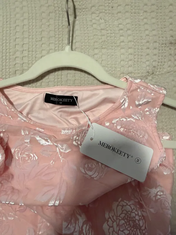 Merokeety pink dress - Image 3