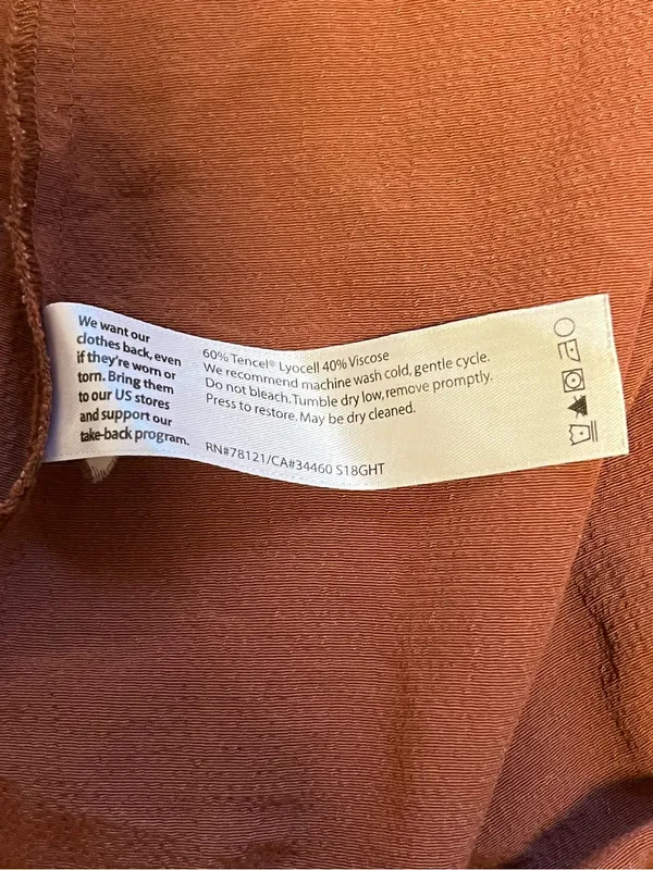 Eileen Fisher Halter Maxi Dress in Rust Brown - Image 8