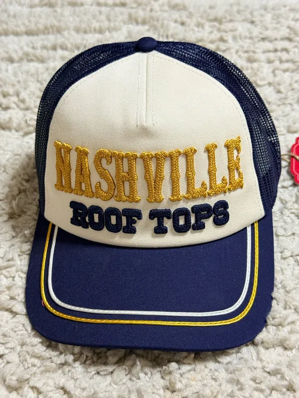 New American Needle “ Nashville Rooftops” Embroidered Trucker Hat - Image 2