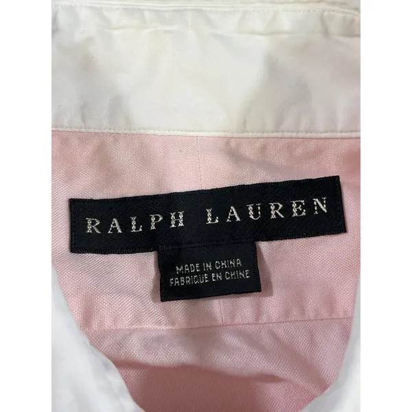 Ralph Lauren Womens Pink Button Up Shirt Size 8 SKU 6521 - Image 4