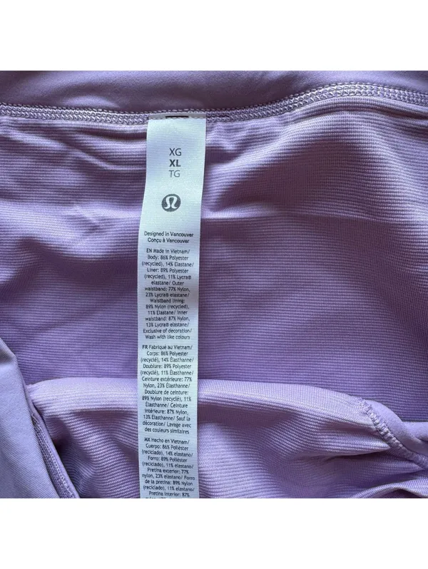 Lululemon Speed Up Short High Rise 4” Mesh Vent Lilac Play Size XL/Size 12 NWT - Image 5