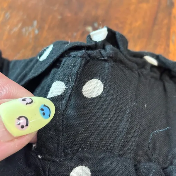 Mi Ami Womens Black White Polka Dot Paperbag Waist Shorts Size‎ Medium Retro - Image 5