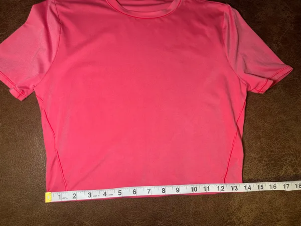 Lululemon Wundermost Ultra-Soft Nulu Crewneck Cropped T-Shirt Glaze Pink XS - Image 6