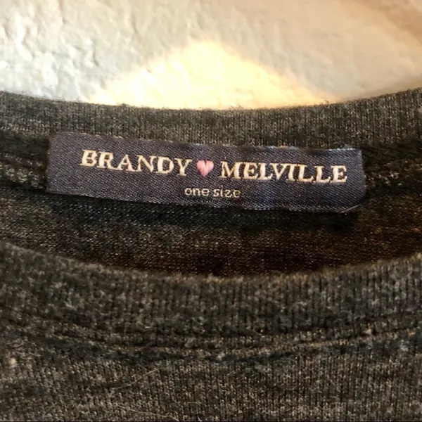 Brandy Melville grey crop top - Image 5