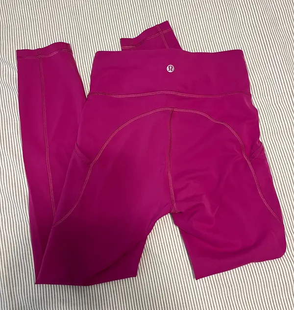 Pink Lululemon Leggings 25" - Image 2