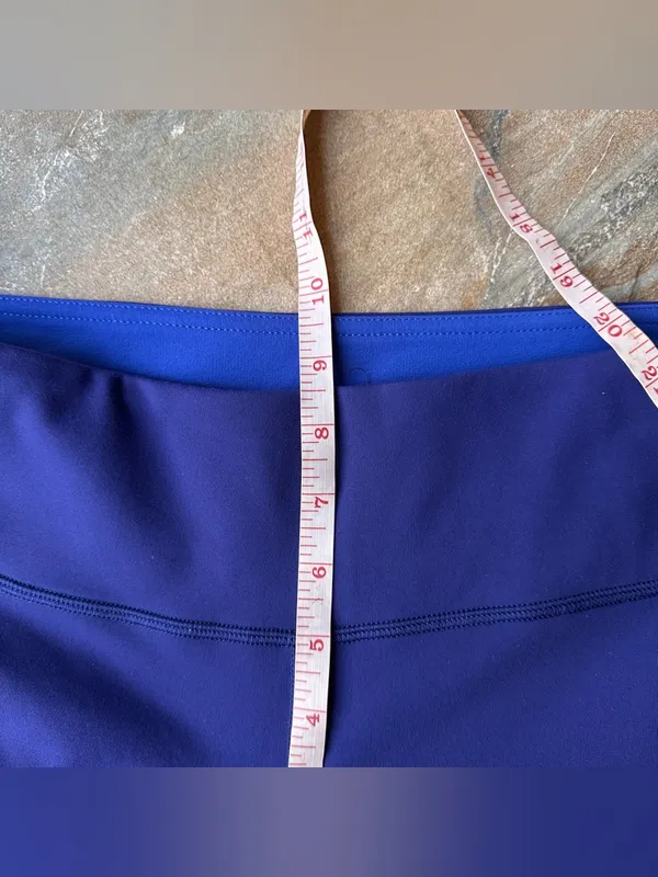 Lululemon Wunder Under Crop Leggings Indigo Purple Yoga Pants Size 8 - Image 8