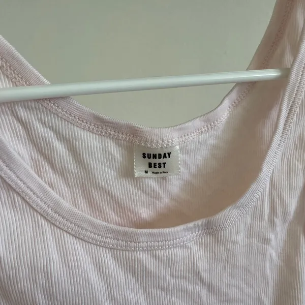 Sunday Best Cropped Tank Pink (Medium) - Image 3