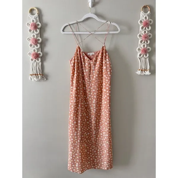 Madewell Silk Cami Slip Dress‎ in Star Shower Size 8 Spaghetti Strap - Image 2