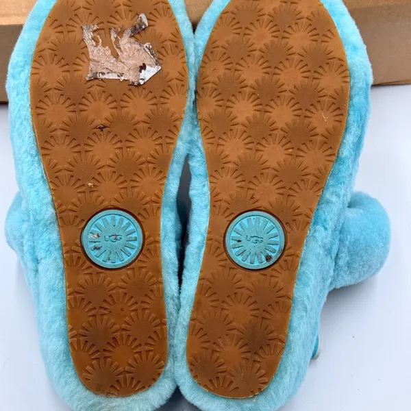 UGG Oh Yeah Slide Size 7 Slipper Shoe Teal Sky Blue - Image 7