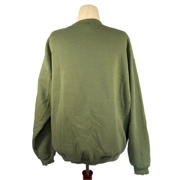 Lee Ugly Christmas Sweatshirt | Vintage "Peace on Earth" Lion & Lamb | Size XL - Image 3
