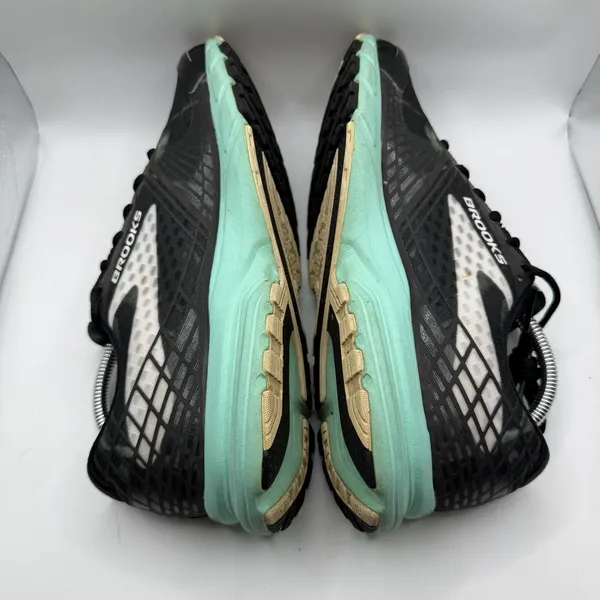 Brooks Women's Launch 3 Black/White/Ice Green Running Sneaker 10 B (M) - Image 9