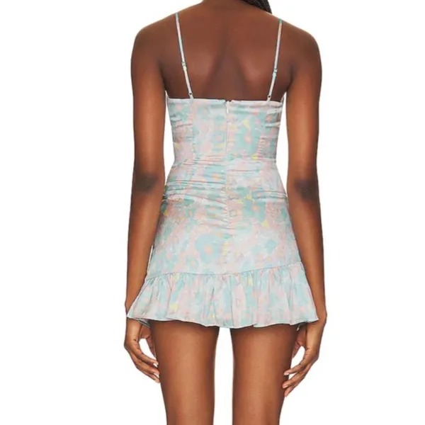 Majorelle Melville Mini Dress in Watercolor Multi XS - Image 4